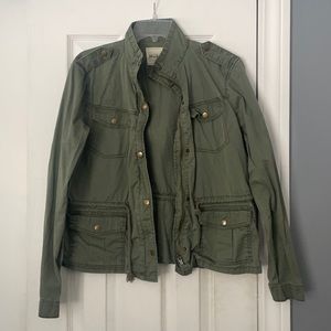 Army green cargo jacket
